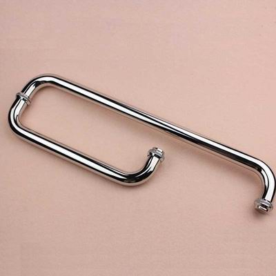 L sharp glass shower room door pull handle