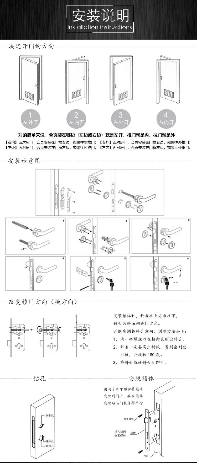 樂朗五金RLH-42 不銹鋼精鑄實心把手