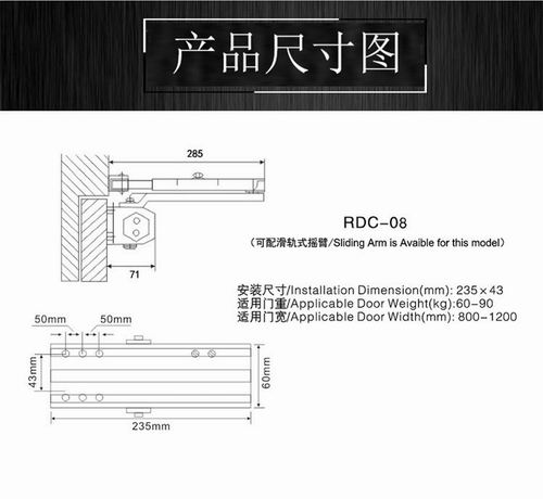 明裝式閉門器