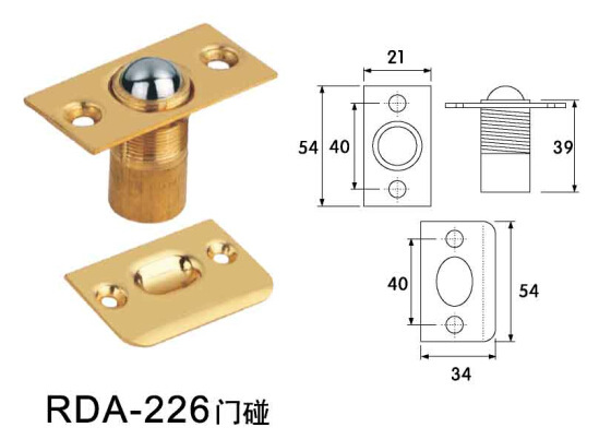 樂朗五金RDA-226 黃銅門碰珠